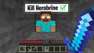 We HUNTED Herobrine in Minecraft