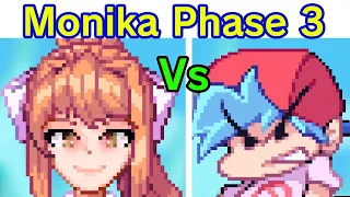 Friday Night Funkin' - VS Monika FULL WEEK + Cutscenes (FNF Mod/Hard) Doki Doki Literature Club!