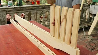 Extremely creative woodworking ideas and skills // How To Make A Bench With Storage Box - DIY