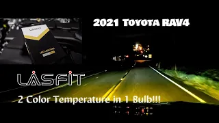 2021 Toyota RAV4 Install and real world experience Lasfit LDPlus Switchback Dual Color Fog Light H11