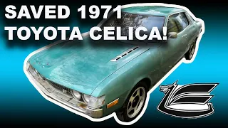 Barn Find 1971 Toyota Celica ra20 with an 18RG engine JDM classic! First generation Toyota ra22