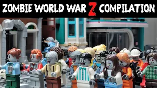 Lego Zombie World War Z Compilation | Stop Motion Animation