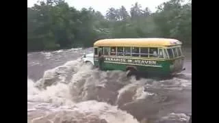 BUS & PASSENGERS WASHED AWAY IN FLOODING RIVER