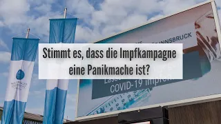 Stimmt es, dass die Impfkampagne eine Panikmache ist?