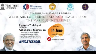 Awarness Program to School Teachers on Innovation Ambassador Training program