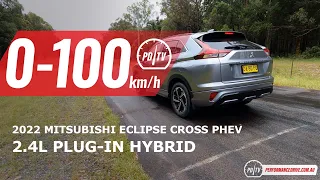 2022 Mitsubishi Eclipse Cross PHEV 0-100km/h & engine sound