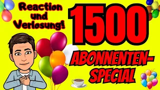 ICH REAGIERE auf mein LIEBLINGSVIDEO + VERLOSUNG im 1500 ABONNENTEN-SPECIAL-VIDEO! #danke