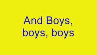 Boys Boys Boys - Lady Gaga Lyrics