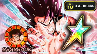 100% SAIYAN SAGA LR KAIOKEN GOKU LEVEL 10 LINKS + NEW OSTS! Dragon Ball Z Dokkan Battle