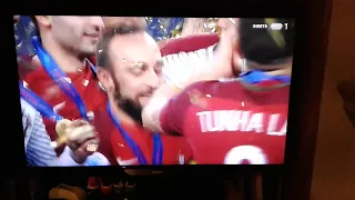 Seleção de Portugal Campeões Europeus de Futsal.