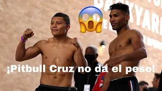 ¡Isaac Pitbull Cruz se pasó del peso para la pelea con Yuriorkis Gamboa!