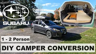 DIY Subaru Crosstrek Car Camping Conversion - Extra Storage, Modular Design, & Repurposed Materials