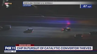 Police Chase: Suspected catalytic converter thief leads CHP on pursuit across OC