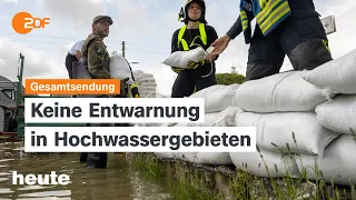 heute 19:00 Uhr vom 02.06.24 Hochwasserlage, Tod von Polizist nach Messerangriff, Lübcke-Gedenkfeier