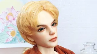 Diy hair dolls |Wig dolls double bangs for doll  boys/easy and fast