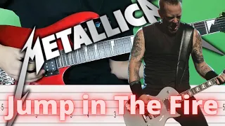 🔥Metallica - Jump in The Fire GUITAR LESSON W/TABS Como Tocar Tutorial Guitar Lesson Cool Metal Song