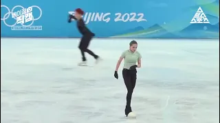 Kamila Valieva Камила Валиева Training Footage Before Finals on 17 Feb 2022 Beijing Olympics