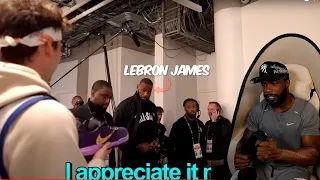 Jesser Met LEBRON AGAIN AND GAVE HIM SHOES!