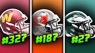 All 32 NFL Team Helmet Logos RANKED From WORST to FIRST