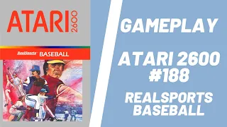 Playing Every Atari Game #188 - RealSports Baseball Gameplay