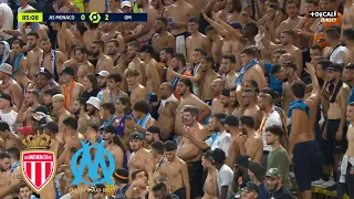 AS Monaco 0-2 OM • Les ÉNORMES "Aux Armes" des supporters marseillais à Monaco ! • HD