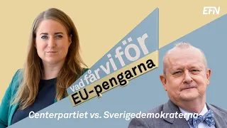 EU-duellen: Dick Erixon, Sverigedemokraterna och Emma Wiesner, Centerpartiet