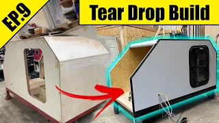 TearDrop Camper Build | Epoxy and Bed Liner Go On! | EP 9