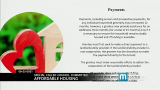 06/25/21 Special Called Council Committee Affordable Housing