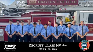 Recruit Fire Academy Class No. 42 Graduation