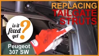How to replace TAILGATE STRUTS - Peugeot 307 SW