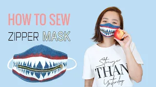 How to sew a zipper mask at home with your own style