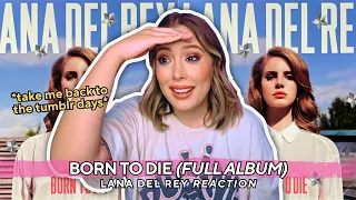 in my patriotic era??? 🇺🇸🤍💫 born to die - lana del rey *album reaction* | music & makeup (2023)