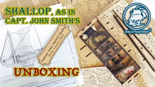 UNBOXING - Captain John Smith’s SHALLOP - scale 1:32 (KIT made in Ukraine) - Ships of Pavel Nikitin