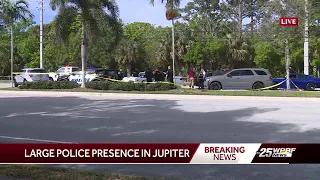 Heavy police presence near Jupiter post office