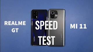 Realme GT vs Xiaomi Mi 11 Speed Test