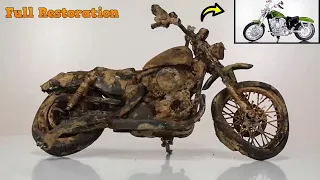 Amazing process of 40 years old  motorcycle full restoration | Restoration Minibike KTM | mini bike