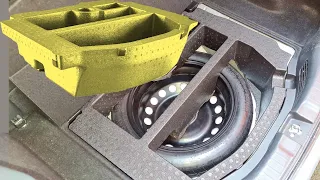 How to fit a spare wheel in the boot