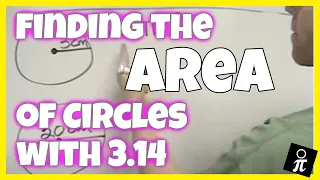 Finding the area of circles with 3.14