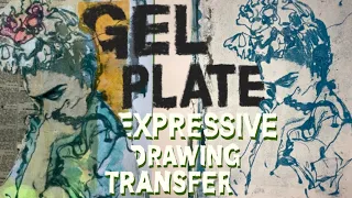Gel plate / batik wax drawing transfer tips : )