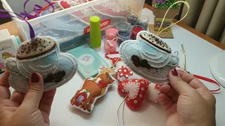 18.Новогодние игрушки, вышивка бисером 18.Christmas toys, beadwork