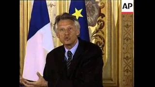 French FM press conference