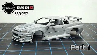 I built a Nissan Skyline GT-R R34 NISMO from PVC | Part 1
