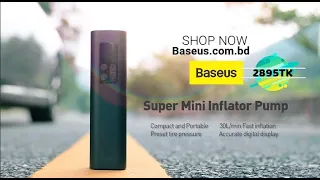 Baseus   Car Air Compressor  Super Mini Inflator Pump unboxing Video