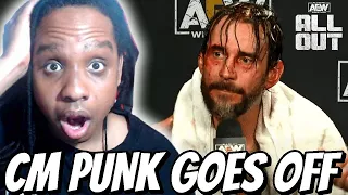 CM Punk GOES OFF on Kenny Omega, Young Bucks, and Colt Cabana During AEW All Out Media Scrum