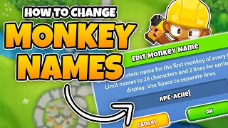 How To Rename Monkeys In 1 Minute - BTD6