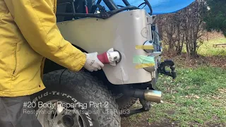 #20 Body Repairing Part 2 - Putty filling [Restoration 1992 Mitsubishi Jeep J53]