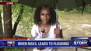 River rises, leads to flooding