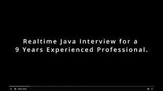 Java Interview| 10+ years experience| Realtime Java Microservices Interview.#Cognizant,#tcs,#infosys