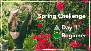 🌺 Day 1 - Welcoming & Opening - 7-Day Spring Yoga Challenge