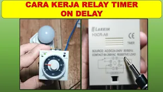 Cara Kerja Relay Timer TDR Time Relay Delay H3CR - A8